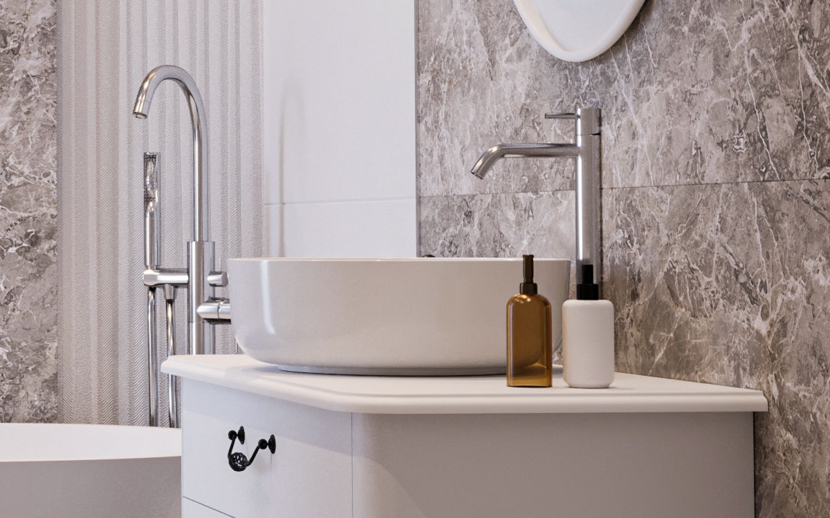 ELEGANT GREY BATHROOM